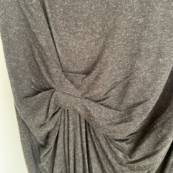 ALLSAINTS RIVIERA JERSEY DRESS IN CHARCOAL - Picture 8 of 11